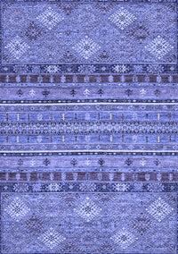 Abstract Blue Modern Rug, abs2392blu