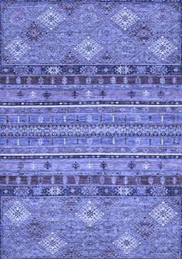Abstract Blue Modern Rug, abs2392blu