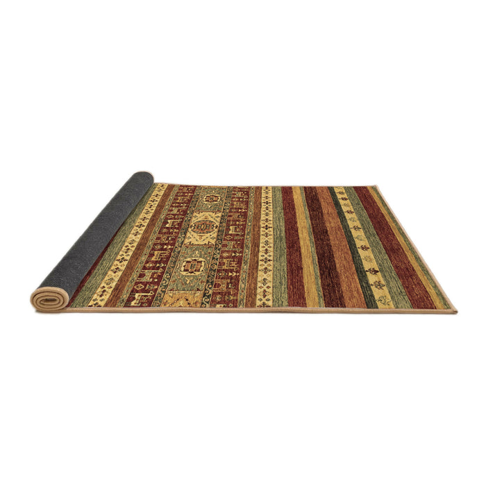 Sideview of Abstract Brown Modern Rug, abs2393brn