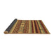 Sideview of Abstract Brown Modern Rug, abs2393brn