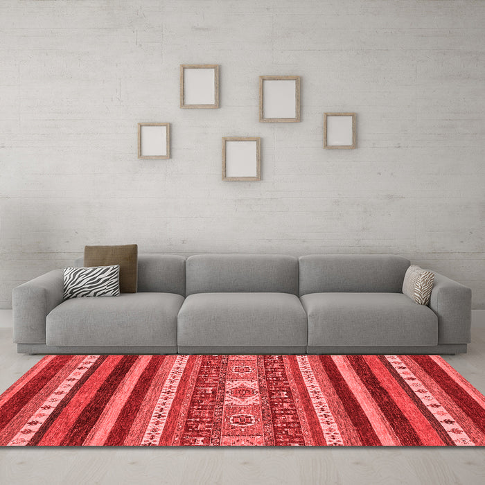 Modern Red Washable Rugs