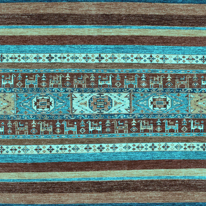 Abstract Light Blue Modern Rug, abs2393lblu