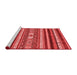 Modern Red Washable Rugs