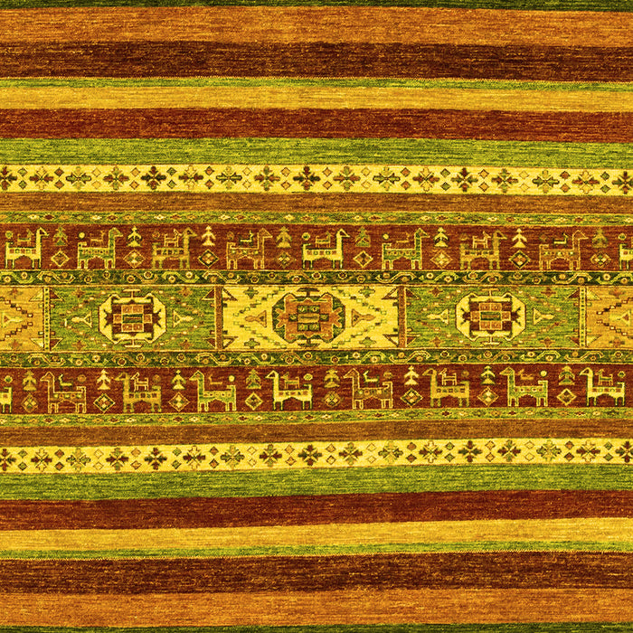 Abstract Yellow Modern Rug, abs2393yw