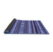 Sideview of Abstract Blue Modern Rug, abs2393blu