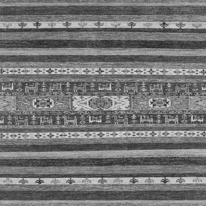 Square Abstract Gray Modern Rug, abs2393gry