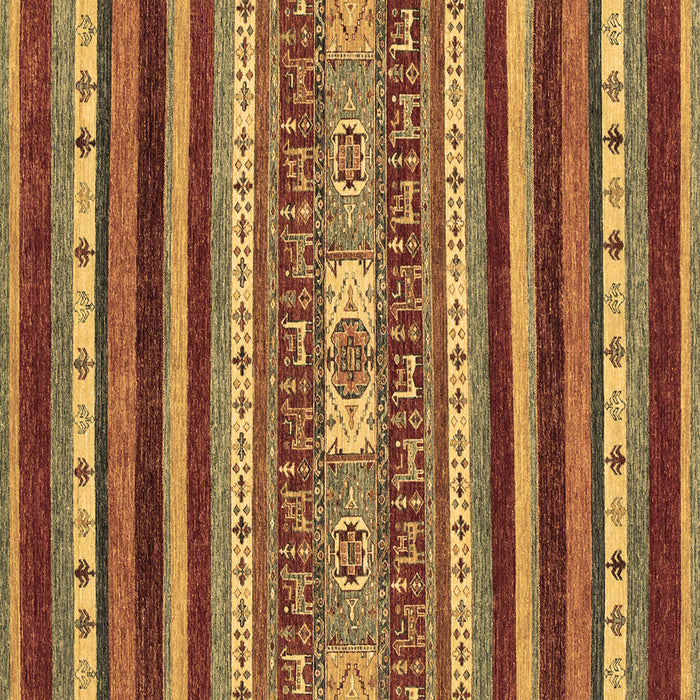 Square Abstract Brown Modern Rug, abs2393brn