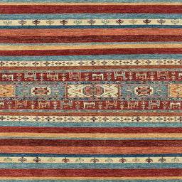 Square Abstract Brown Modern Rug, abs2393