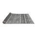 Sideview of Abstract Gray Modern Rug, abs2394gry