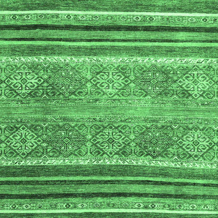 Machine Washable Abstract Emerald Green Modern Area Rugs, wshabs2394emgrn