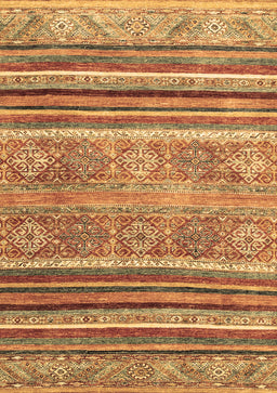 Abstract Brown Modern Rug, abs2394brn