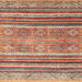 Square Abstract Camel Brown Modern Rug, abs2394