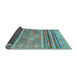 Sideview of Abstract Light Blue Modern Rug, abs2394lblu