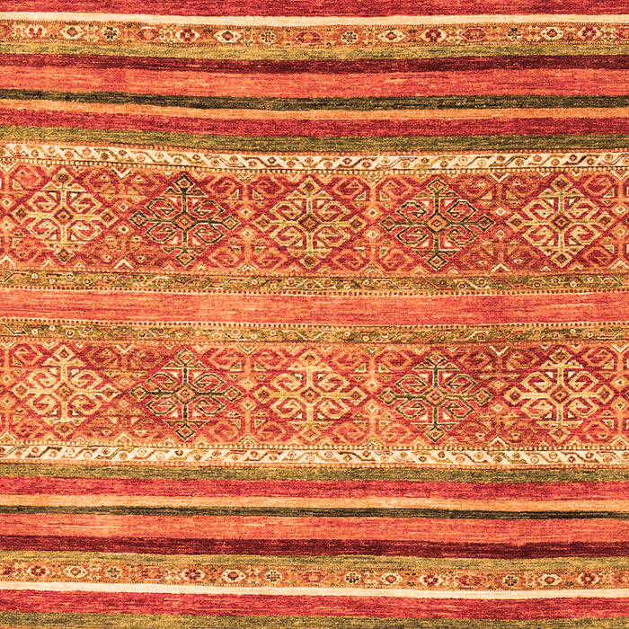 Machine Washable Abstract Orange Modern Area Rugs, wshabs2394org