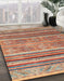 Abstract Camel Brown Modern Rug in Family Room, abs2394