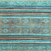 Square Abstract Light Blue Modern Rug, abs2394lblu