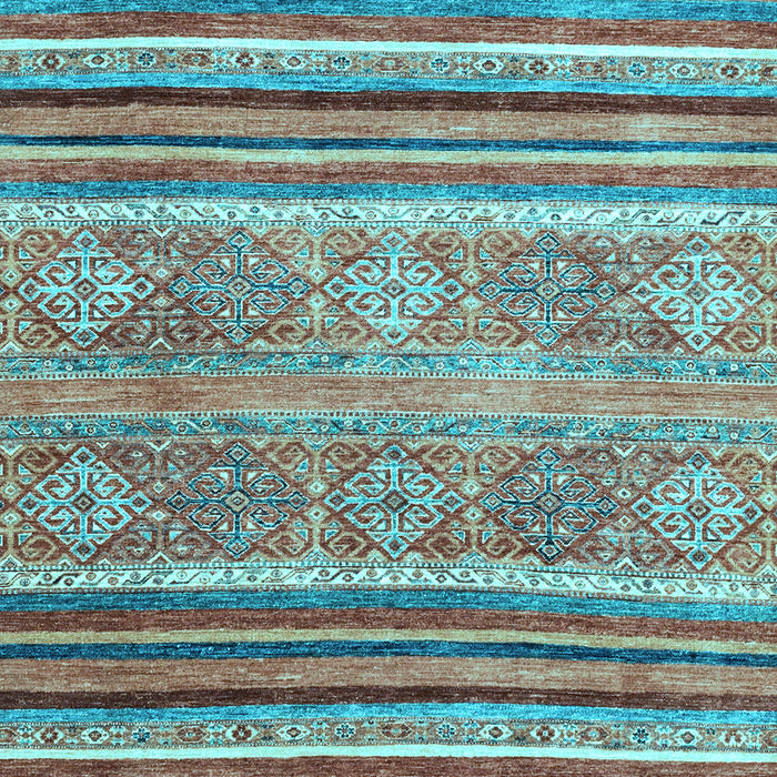 Abstract Light Blue Modern Rug, abs2394lblu