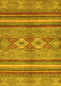 Abstract Yellow Modern Rug, abs2395yw