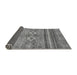 Sideview of Abstract Gray Modern Rug, abs2395gry