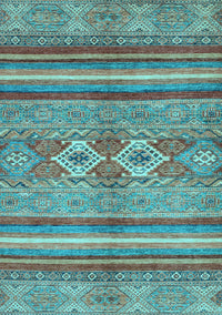 Abstract Light Blue Modern Rug, abs2395lblu