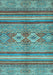 Abstract Light Blue Modern Rug, abs2395lblu