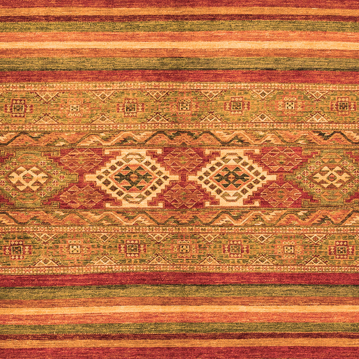 Machine Washable Abstract Orange Modern Area Rugs, wshabs2395org