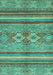 Abstract Turquoise Modern Rug, abs2395turq