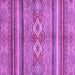 Square Machine Washable Abstract Purple Modern Area Rugs, wshabs2395pur