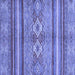 Square Abstract Blue Modern Rug, abs2395blu