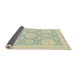 Sideview of Abstract Khaki Gold Oriental Rug, abs2396