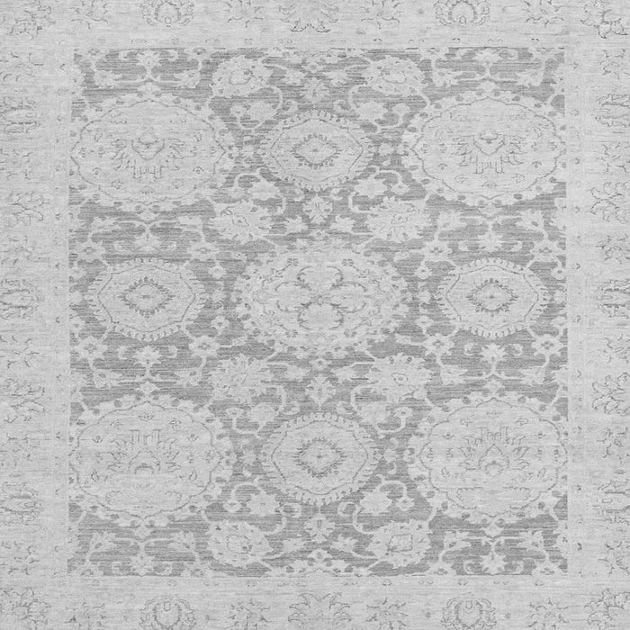 Square Oriental Gray Traditional Rug, abs2396gry