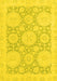 Oriental Yellow Traditional Rug, abs2396yw