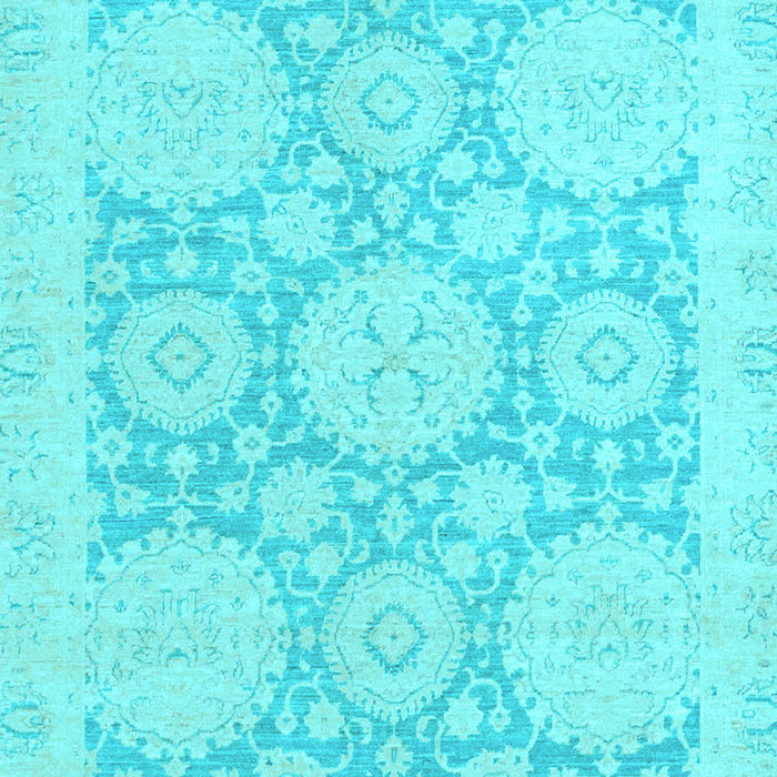 Machine Washable Oriental Light Blue Traditional Rug, wshabs2396lblu