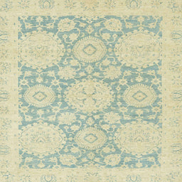 Square Abstract Khaki Gold Oriental Rug, abs2396