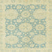 Square Abstract Khaki Gold Oriental Rug, abs2396