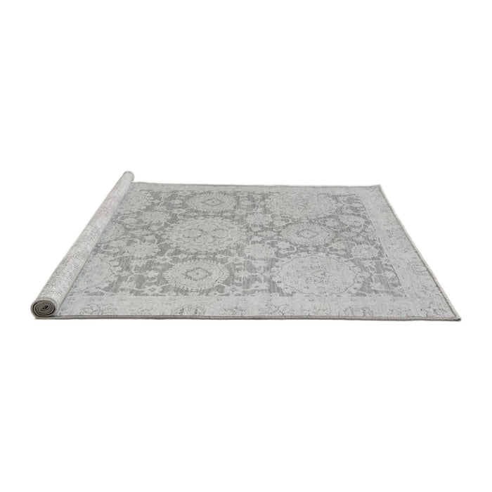 Sideview of Machine Washable Oriental Gray Traditional Rug, wshabs2396gry