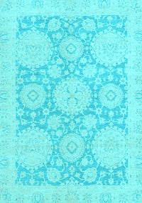 Oriental Light Blue Traditional Rug, abs2396lblu