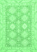 Machine Washable Abstract Emerald Green Modern Area Rugs, wshabs2397emgrn