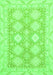 Abstract Green Modern Rug, abs2397grn