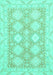 Machine Washable Abstract Turquoise Modern Area Rugs, wshabs2397turq