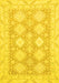 Abstract Yellow Modern Rug, abs2397yw