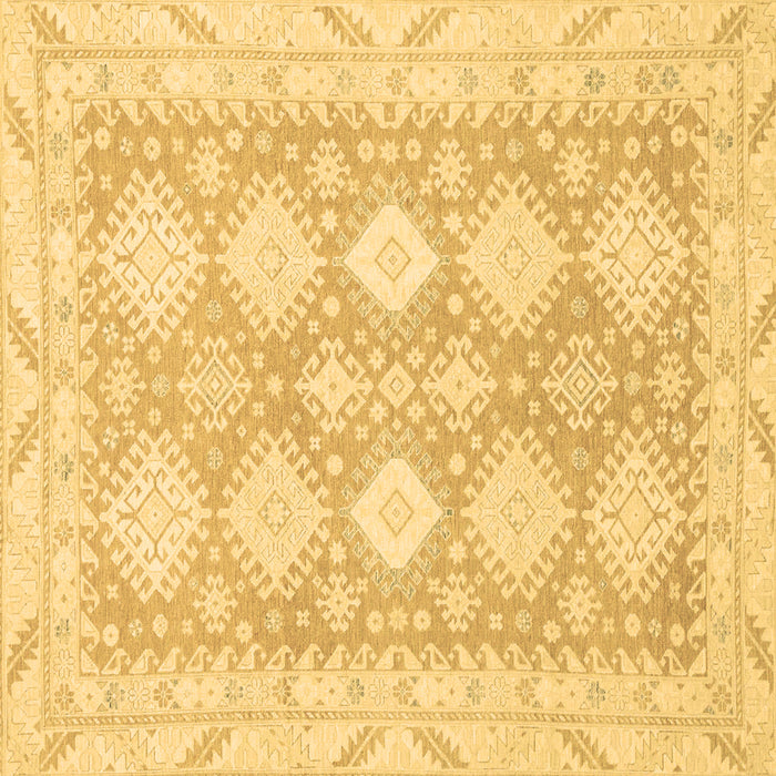 Square Abstract Brown Modern Rug, abs2397brn