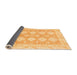 Sideview of Abstract Orange Modern Rug, abs2397org