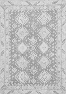Abstract Gray Modern Rug, abs2397gry