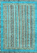 Machine Washable Abstract Light Blue Modern Rug, wshabs2398lblu