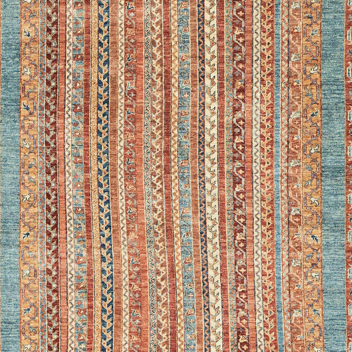 Machine Washable Abstract Red Rug, wshabs2398