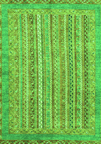 Abstract Green Modern Rug, abs2398grn