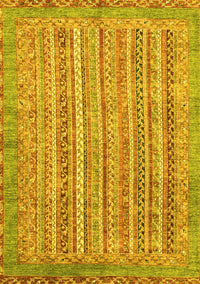 Abstract Yellow Modern Rug, abs2398yw