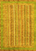 Abstract Yellow Modern Rug, abs2398yw