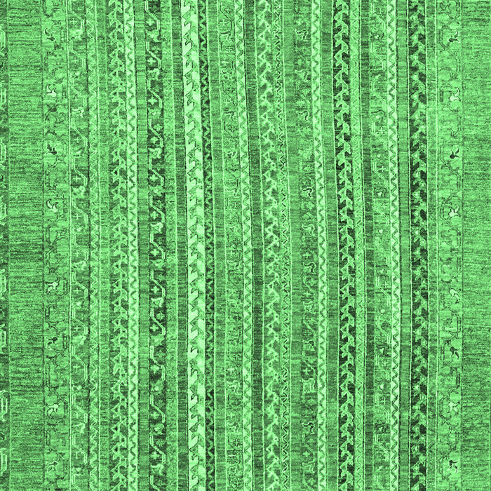 Machine Washable Abstract Emerald Green Modern Area Rugs, wshabs2398emgrn